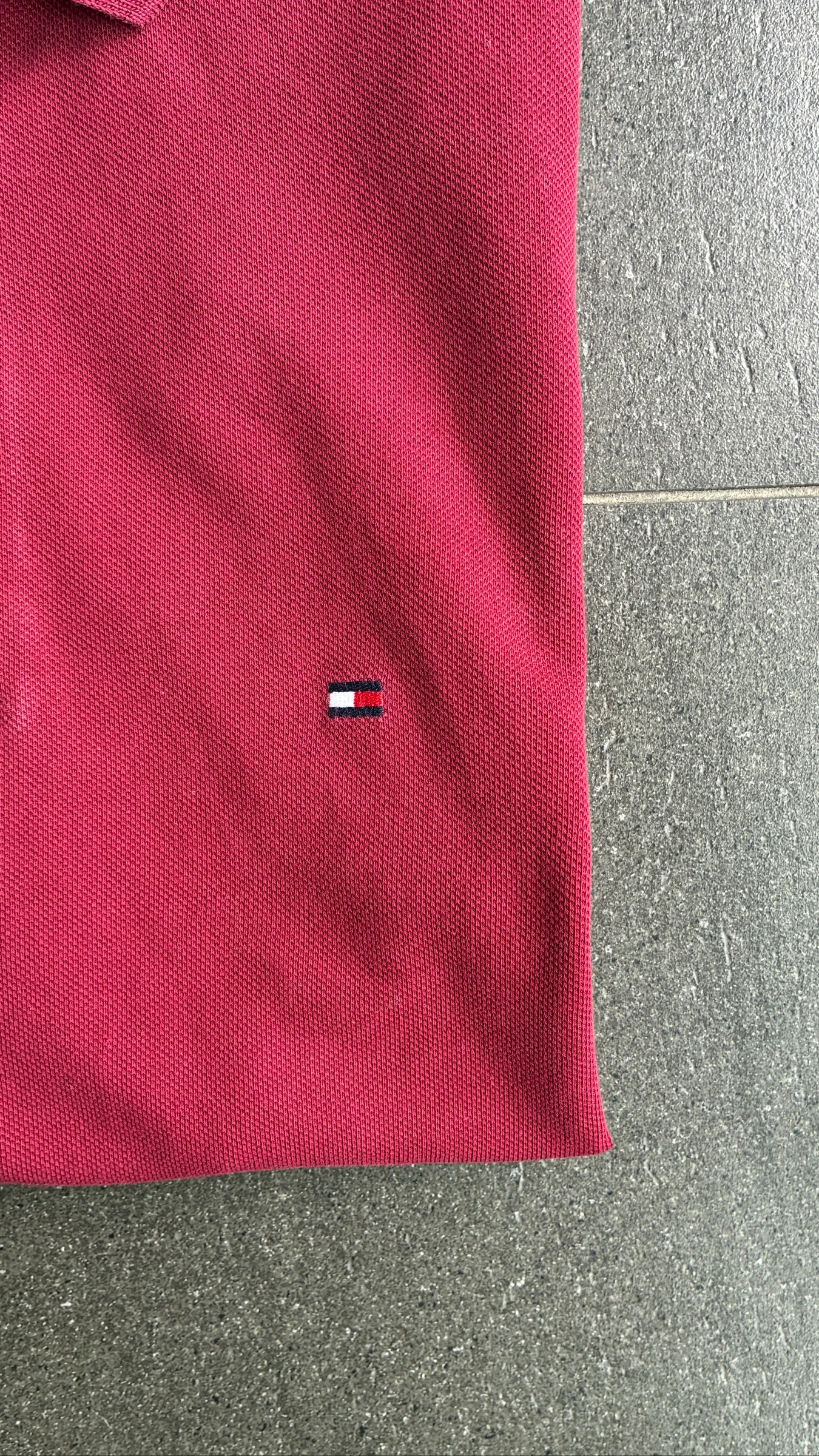 Red Tommy polo – Size M – photo 4